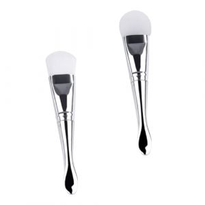 HONITANO 2pièces Brosse Applicatrice De Masque Facial Silicone Avec Spatule Outils Cosmétiques Pour Application Équilibrée Des Masques (LUWELI, neuf)