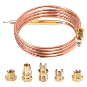 Lobamop Kit de thermocouple universel pour cuisinière à gaz 900 mm M6X0,75 avec écrous renversés (cinq) thermocouple (faxinhuif, neuf)