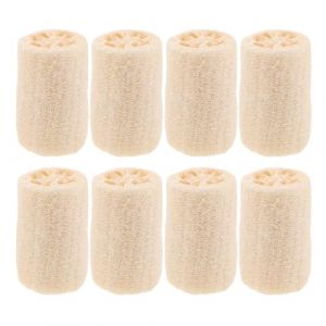NOLITOY 8 Pi&egrave;ces &Eacute;ponge Loofah Naturelle Exfoliante pour Bain et &Eacute;ponges V&eacute;g&eacute;tales pour Peau Sensible Nettoyage &Eacute;cologique Vaisselle et Cuisine Massage Relaxant (shanjingfen, neuf)
