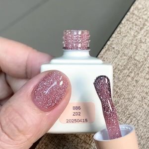 ADHERE S&eacute;rie Diamant &Eacute;toil&eacute; - 12ml Vernis &agrave; ongles &eacute;tincelant &agrave; paillettes de diamant broy&eacute;, Gel brillant scintillant r&eacute;fl&eacute;chissant, pour salon de nail art DIY (Z02) (AdheRe Nail, neuf)