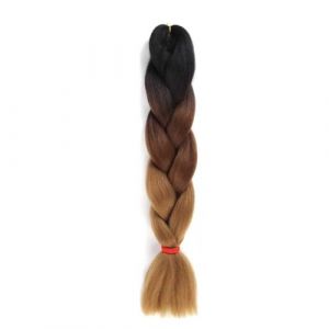 LYVQZPWLRla mode synth&eacute;tique, Extensions de cheveux synth&eacute;tiques tress&eacute;s de 61 cm for femmes, coiffures &agrave; faire soi-m&ecirc;me, jaune, orange, blond(M57) (KanHuaDeY, neuf)