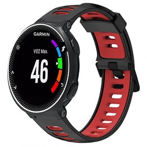 SITAFU Bracelet pour Garmin Forerunner 735XT, Bracelet de Remplacement pour Garmin Forerunner 235 - Ajustable Silicone Sport Bracelet pour Garmin Forerunner 235/735XT/220/620 (Goflyer, neuf)