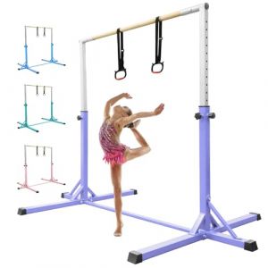 FBSPORT Barre de Gymnastique pour Enfants avec 13 Hauteur Réglable, Barre d'entraînement Barre Horizontale,Barre Fixe de Gymnastique Enfant pour Junior Enfants à Domicile (Yoyikty, neuf)