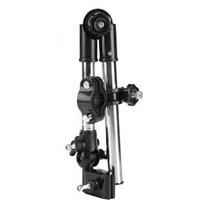 Hancend Porte-Parapluie réglable à 360 ° Support de Parapluie Extensible pour bébé Poussette Landau Chaise de vélo (Noir) (SAINUO LIGHT, neuf)