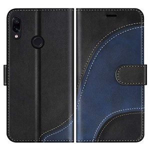 BoxTii Coque pour Xiaomi Redmi Note 7 / Redmi Note 7 Pro, Portefeuille Etui en Cuir PU, Magnétique Protection Housse Coque pour Xiaomi Redmi Note 7 / Redmi Note 7 Pro, Noir (BoxTii, neuf)