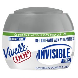 VIVELLE DOP – Gel Coiffant Invisible Fixation Ultra Forte, Enrichi en Vitamines (Pot 190 mL) - Lot de 3 - vendu par Lot (Franc shopping, neuf)