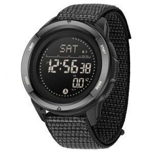 BIEWO Montre de sport militaire pour homme - Montre num&eacute;rique tactique - &Eacute;tanche 5 ATM - Montre de fitness avec boussole, m&eacute;tronome, compteur de calories, compteur de pas, chronom&egrave;tre, podom&egrave;tre (BIEWO, neuf)
