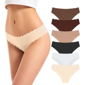 TANSTC Culotte Gainante Femme Ventre Plat Invisible Culotte sans Couture Femme Culottes Et Slips sous-V&ecirc;tements Lot de 6, Noir XS (YELLOW LADY LIMITED, neuf)