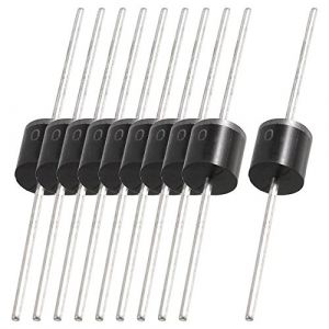 Teclight Lot de 10 diodes P600M P6A4 1000V 6A P600G P600K P600 Diode P600M = 6A10 100% Neuf et original (mirage des ondes, neuf)