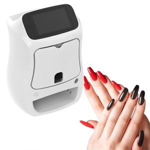 Machine D'Impression D'Ongles - ÉCran Tactile 3D, Imprimante NuméRique D'Art D'Ongle à éCran Hd De 5 Pouces Avec Wifi, éQuipement De Manucure D'Art D'Ongle, Outils D'Impression De Motifs De (QFGain®, neuf)