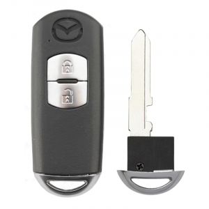 2 Boutons Remplacement Bo&icirc;tier de cl&eacute; Pliante Coque de Voiture &eacute;tuide la cl&eacute; Pliante Key &agrave; Distance sportage Convient &agrave; pour per Mazda 3 5 6 CX-5 CX-7 CX-9 MX-5 Miata RX-8 2006-2018 (1-top, neuf)