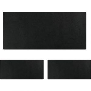 Sous-Mains Tapis Bureau, Tapis De Portable, Tapis De Souris, Sous-Main Double Face en Cuir Pu Imperm&eacute;able pour Bureau Et Maison.(Noir/Noir,45x100cm/17.72x39.37in) (LDrag, neuf)