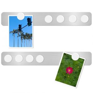 DUJEQM 2Pcs Tableau Magn&eacute;tique Mural et Frigo - Plaque Magn&eacute;tique Tableau Aimant&eacute; Bande Magnetique Autocollant, Tableau d'Affichage Blanc avec 10 Aimants Blancs, pour Photos, Notes, Documents, Bureau (loudishi louxingqu jiechuangmaoyi youxiangong si, neuf