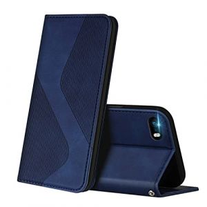 ZONNAVI Coque pour iPhone 5 / iPhone 5s, Premium &Eacute;tui Housse en Cuir de Protection avec [Emplacements Cartes] [Magnetique], Clapet Folio Portefeuille pour iPhone 5 / iPhone 5s (Bleu) (ZONNAVI, neuf)