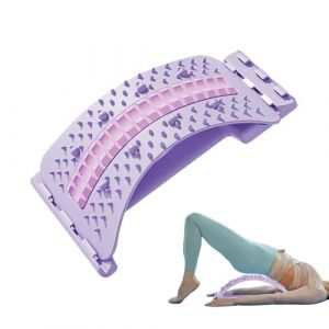 Planche de soutien lombaire - 3 niveaux réglables - Planche de soutien lombaire ergonomique avec massage magnétique - Points d'acupression - Étirement du dos - Pour femme - Pour la santé, le yoga, la (deyans, neuf)