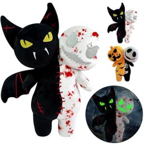 POPOYU Oreiller Fantôme Chauve-Souris Double Tête, Oreiller Fantôme Chauve-Souris Violet, Oreiller Fantôme Chauve-Souris Double Tête, Oreiller Fantôme, Décoration Enfant Halloween. (Official flagship store of bubble fish, neuf)