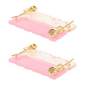 FRCOLOR 2pi&egrave;ces Palette de M&eacute;lange pour Nail Art avec Plateau Ajustable Lot pour M&eacute;langer Vernis Gel et Cosm&eacute;tiques Conception Stable et Organis&eacute;e (Laners, neuf)