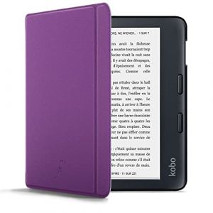 Forefront Cases &Eacute;tui pour Kobo Libra 2 (Mod&egrave;le: 2021) - Mince et L&eacute;ger, Fonction Automatique Veille/R&eacute;veil Intelligente &Eacute;tui, Coque (Housse) de Protection pour Kobo Libra 2 - Violet (Forefront Cases, neuf)