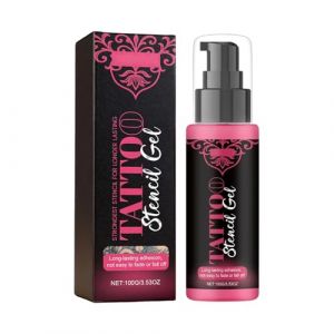 Tat㎡oó Gel de pour pochoirs, facile à appliquer et à séchage rapide, 100 g, gel de pour pochoirs de tatouage, gel longue durée, transparent et non collant, pour projets créatifs (xoyou, neuf)