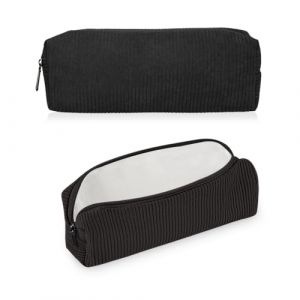 GIDWRIY Trousse &agrave; Crayon en Velours C&ocirc;tel&eacute;,Trousse Ecole Aesthetic,Trousses Scolaire,Pencil Case,Trousses Ronde Grande Capacit&eacute;,Fourniture Scolaire Pochette &agrave; Stylos,Sac de Rangement pour Crayon (GOLDEN COVE 2025, neuf)