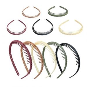 10 Pi&egrave;Ces Serre Tete Homme Plastique Serre T&ecirc;Te Givr&eacute; Antid&eacute;Rapant Serre Tete Femme Pour Se Laver Le Visage, Appliquer Des Masques, Faire De L'Exercice Et Se Coiffer Au Quotidien (Raretong, neuf)