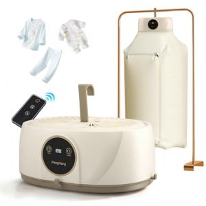 Nastopee Sèche-Linge Portable, Mini sèche-Linge à Pompe à Chaleur électrique, Petit sèche-Linge, minuterie/UV/arrêt Automatique/séchoir à air pour Voyage en Appartement 600 W (SILVER LION Limited, neuf)