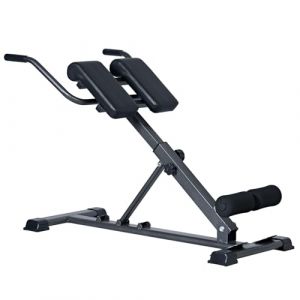 SogesPower Chaise Romaine Hyperextension pour Dos, Banc de Musculation Pliable Réglable en Hauteur, Appareil Hyper Extension pour Abdominaux, Fitness, Charge Max. 120 kg (FLASHBUY TRADE S.R.L., neuf)