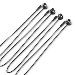 CME TRS MIDI Cable 4-Pack - Câble droit TRS Type A (3.5mm - 1/8") vers DIN 5 broches coudées, 2FT / 60CM - Parfait pour les espaces compacts et le patching (CME Pro, neuf)