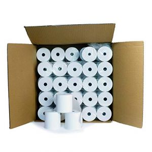 Carton de 50 bobines pour balance 80 mm x 60 mm Papier thermique 55 g/m&sup2; sans Phenol. Blanc - rouleaux bobine de caisse (Materiel-pro, neuf)
