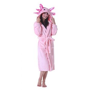 ATOZ Peignoir Doux Femme Animaux de Dessin Animé Flanelle Pyjama Robe Bain Axolotl Pour M (Asesi, neuf)