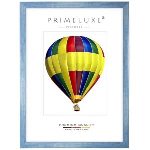 PrimeLuxe Cadre photo en bois 80 x 80 cm (Dimension de l'image) carr&eacute; in Bleu clair essuy&eacute; | Couleur et taille s&eacute;lectionnables | pour affiches | Puzzle | collage de photos (E-Commerce DELUXE, neuf)