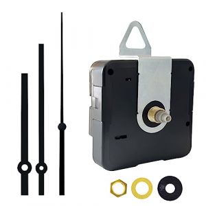 DEEWISH &ndash; M&eacute;canisme d'Horloge Quartz Silencieux &agrave; Piles, Remplacement pour Horloges Murales, mecanisme horloge murale, Kit de R&eacute;paration Id&eacute;al pour DIY et D&eacute;coration, Aiguilles Noires A (DEEWISH, neuf)