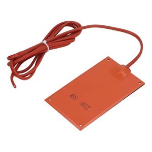 Coussin Chauffant en Caoutchouc, Tapis Chauffant en Silicone à Large Application, Ultra-mince 90x150mm, Bonne Isolation pour Machine (50W) (Plauere, neuf)