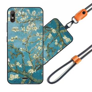 JEZSTHAI Coque Compatible avec Wiko View 2 Go Housse Antichoc Souple avec Motif,Étui de Protection en TPU Silicone Souple Bumper Case avec Cordon de Collier Réglable,Motif*A10 (KARSTHAI, neuf)