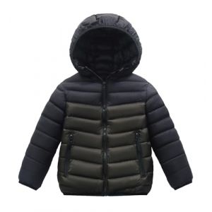 SEAUR Mode Rembourré Manteau Garçon Doudoune Manches Longues Veste Matelassée Hiver Enfant Veste à Capuche Extérieur 13-14 ans (DIGECM, neuf)