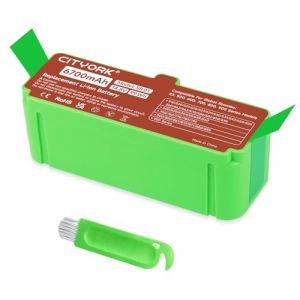 CITYORK 6700mAh Li-ion Batterie pour iRobot Roomba 800/700/600/500 S&eacute;ries, pour iRobot Roomba 896 895 890 880 891 805 803, 690 695 680 670 676 652 650 640 630 615 613, 790 780 776 770 776, 580 560 550 (Xingweibattery, neuf)