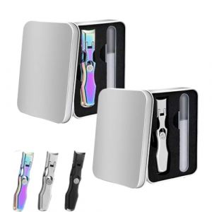 Mighty Clip Nail Clippers, Streamliney Precision Nail Cutter, Arrivalcy Nail Clippers, Mightyclip Nail Clippers, Professional Multifunctional Heavy Duty Nail Cutter Toe Clippers (Silver+Color) (yrtdgxnsmn, neuf)