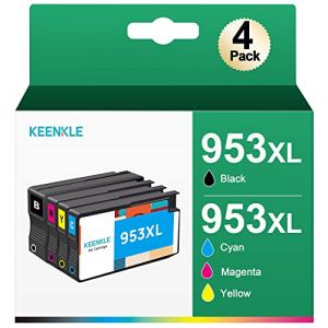 KEENKLE 953XL Pack de 4 Cartouches d'encre Compatible Remplacement pour HP 953 XL pour Officejet Pro 7740 8710 8715 8718 8719 8720 8725 8730 8740 8218 953 XL (Noir Cyan Magenta Jaune) (LKUNIJS, neuf)