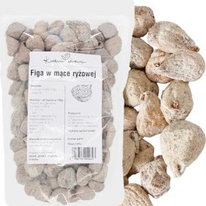 Figues Séchées Moelleuses Naturelles en Farine de Riz – Sans Conservateurs – Riche en Fibres – Snack Énergétique Sain 1 Kilogramme | KUCHNIA ZDROWIA (NUTRINER, neuf)