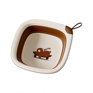 Bassine à laver pliable pour bébé en polypropylène + TPE - Petite baignoire pour le visage et les pieds - Hygiène antidérapante - Accessoires de voyage pour nourrissons (HEyao, neuf)
