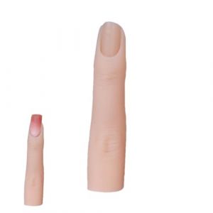 Faux Doigt – Beau Doigt De Pratique Des Ongles En Silicone Avec Articulation Flexible, Doigt De Pratique Pour Ongles En Acrylique, Doigt D'entraînement De Manucure En Silicone Pliable, Faux Doigt De P (anyusc, neuf)