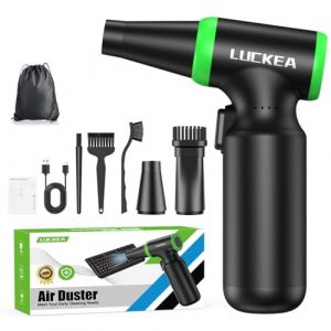Souffleur Air Comprim&eacute; 130000 tr/min Souffleur PC - 6000 mAh Batterie 3 Vitesses D&eacute;poussi&eacute;rant PC, Bombe Air Sec Nettoyage PC, Air Comprim&eacute; Nettoyage Ordinateur &Eacute;lectronique Voiture, Air Duster (Awesome ❁❁, neuf)