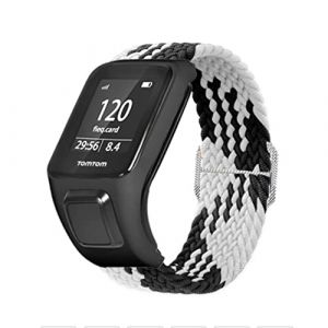 Feysentoe Bracelet pour TomTom Runner 2/3 Cardio + Music pour TomTom Spark Bande de Remplacement de Montre.(noir et blanc) (FEIXUTEAMZ, neuf)