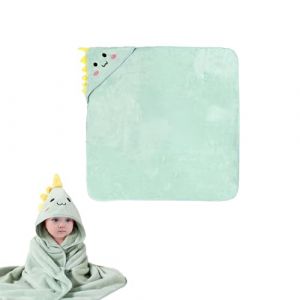 OYUUJII Serviette de Bain avec Capuche B&eacute;b&eacute;,80 x 80 cm Serviette &agrave; Capuche B&eacute;b&eacute; Poncho de Bain Peignoir Baby Naissance,Drap de Bain Bebes Extra Doux Absorbant pour Gar&ccedil;on et Fille(Vert) (Yuwellbuy, neuf)