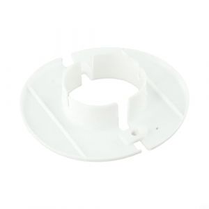 Rosace radiateur, Cache-trou mural décoratif - Couvercle rond pour tuyaux de climatisation, tuyaux, conduits, rosace pour radiateur salle de bain, cache trou meuble, cache tuyau (80 mm) (EasyByMall, neuf)