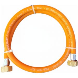 ZaTeChS Propan Butan Tuyau de gaz 100cm (1m) | 30 Bar | &Oslash;6.3mm | 21.8" Pouces LKS Raccordement a rapidevec raccord | jusqu'&agrave; -30&deg;C | Flexible | Pantalon | pour Le Camping, Les barbecues &agrave; gaz (Zatechs L&ouml;tmaterialien, neuf)