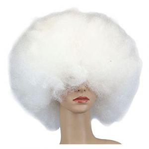 Perruques courtes Culry Cosplay Party Perruque Rouge Vert Puprle Rose Noir Bleu Blanc Marron Jaune Blonde Danse Perruque synthétique Perruque afro Perruque synthétique (Style 8) (YangJiangJiangChengHuoLunDianZiShangWuShangHang, neuf)