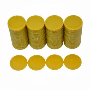 SmartDealsPro Lot de 100 25 mm/2,5 cm Plastique opaque l'apprentissage par les comptoirs jetons de poker avec boîte de rangement, doré (SuperDealsPro(SmartDealsPro Official Store), neuf)