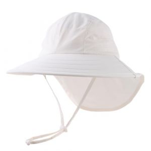 Pesaat B&eacute;b&eacute; Chapeaux D'&eacute;t&eacute; Fille Gar&ccedil;on Enfant Casquette UV Prot&eacute;ger Chapeu de Soleil pour Tout Petit Plage Randonn&eacute;e Casquette (Blanc, 1 &agrave; 4 Ans(48-52cm)) (Pesaat Market, neuf)