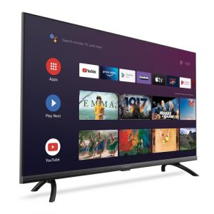 STRONG - Télévision 40 Pouces (100 cm) Full HD SRT40FD5553 - TV Connectée sous Android TV - Image Exceptionnelle - Triple Tuner - 3 Ports HDMI (1 Arc) + 2 Ports USB + AV + Prise Antenne/Sat - Noire (STRONG France, neuf)
